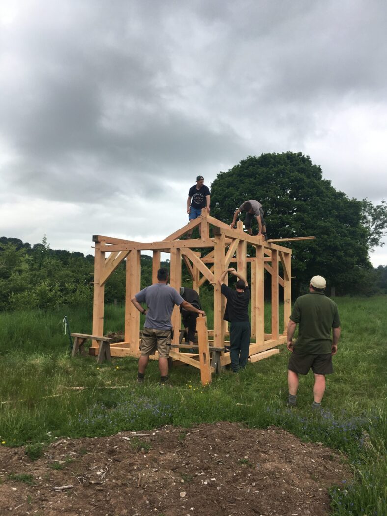 Timber frame building (March 2026)