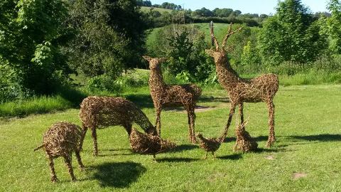 Willow animal sculptures (June 2025)